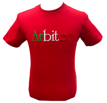 Arbiter Red Round Neck Tee Shirt